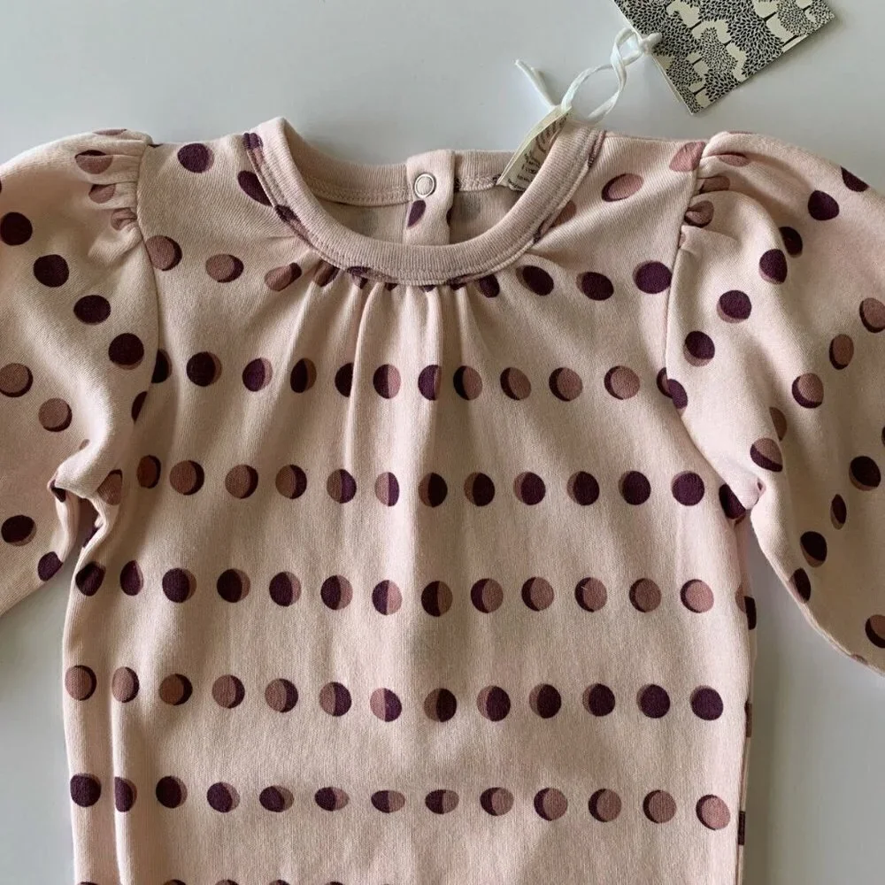 NWT Kate Quinn Baby Girl Moon Phases Bodysuit 12-18 Months